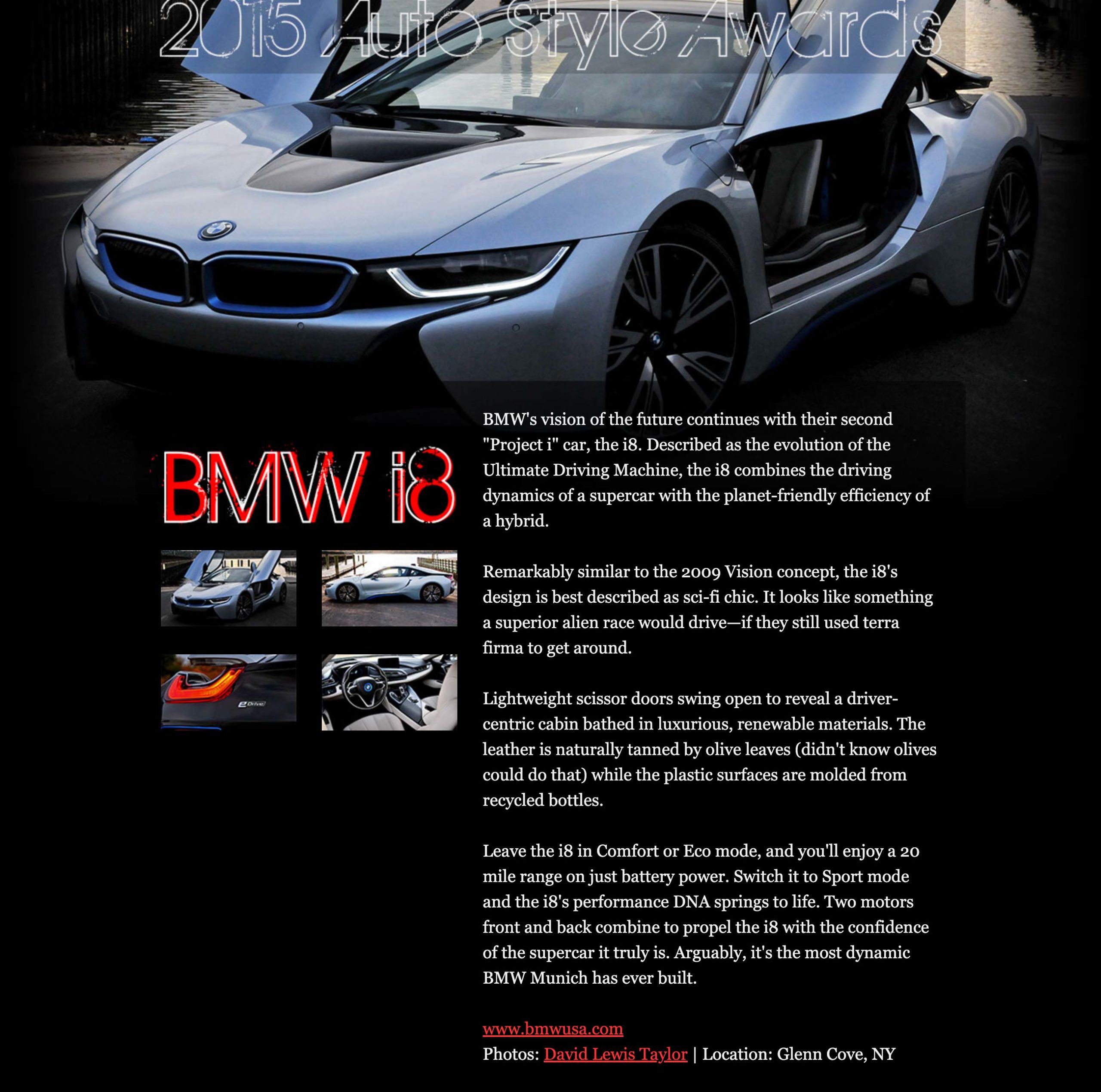 Story page: BMW i8